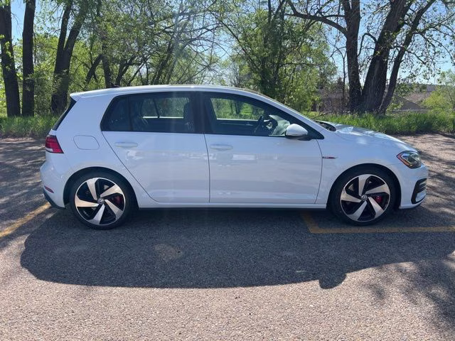 2020 Pure White Volkswagen Golf GTI 2.0T SE FWD Hatchback