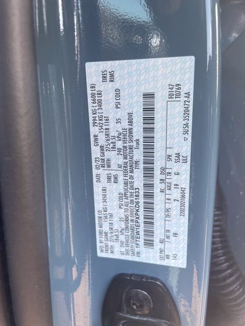 2023 Area 51 Blue Ford F-150 XLT 4X4 Truck