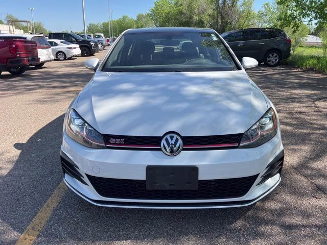 2020 Pure White Volkswagen Golf GTI 2.0T SE FWD Hatchback