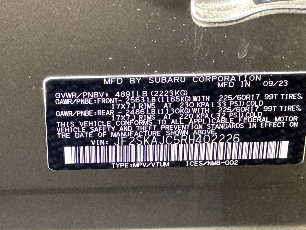 2024 Autumn Green Metallic Subaru Forester Wilderness AWD SUV