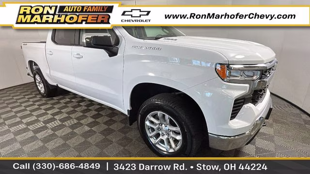 2025 Summit White Chevrolet Silverado 1500 LT 4X4 Truck