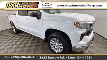 2025 Summit White Chevrolet Silverado 1500 LT 4X4 Truck