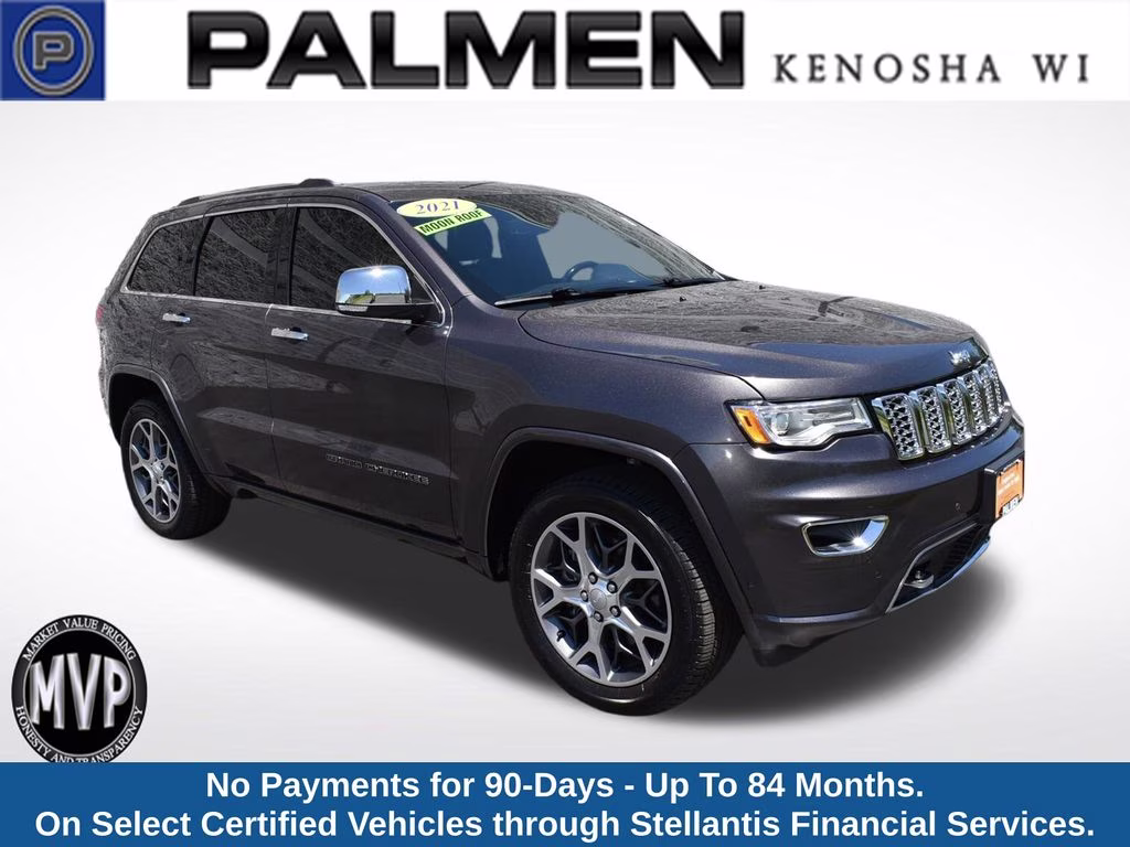 2021 Granite Crystal Metallic Clearcoat Jeep Grand Cherokee Overland 4X4 SUV