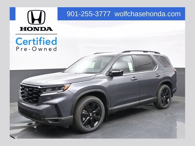 2025 Modern Steel Metallic Honda Pilot Black Edition AWD SUV