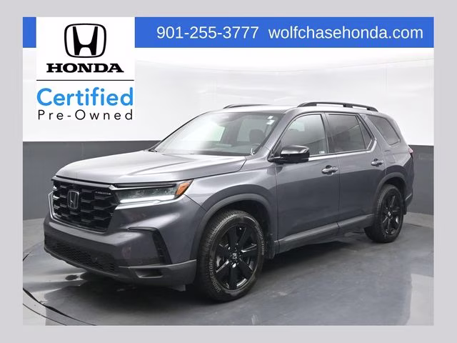 2025 Modern Steel Metallic Honda Pilot Black Edition AWD SUV