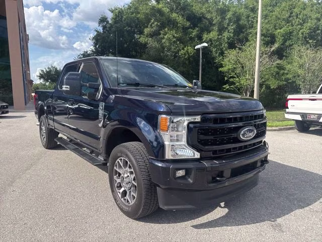 2022 Antimatter Blue Metallic Ford Super Duty F-250 SRW LARIAT Crew Cab Pickup 4X4 Truck