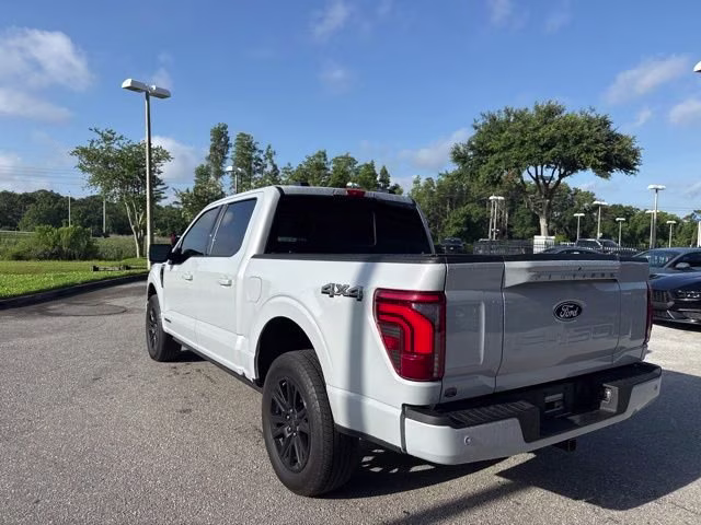 2025 Space White Metallic Ford F-150 Platinum Crew Cab Pickup 4X4 Truck