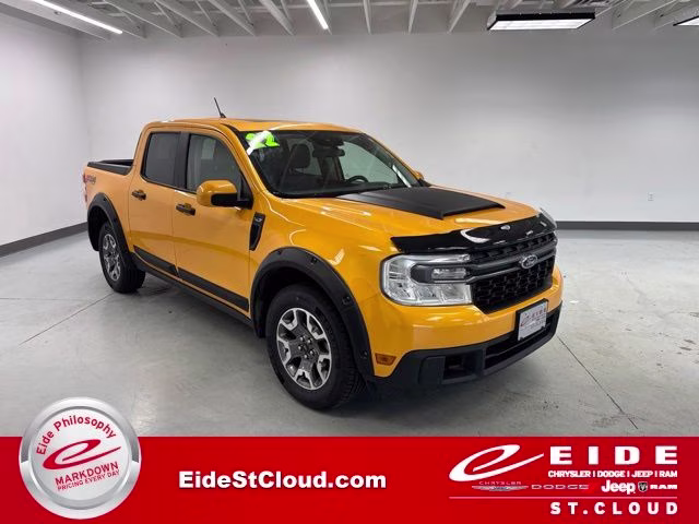 2022 Cyber Orange Tricoat Metallic Ford Maverick Lariat AWD Truck