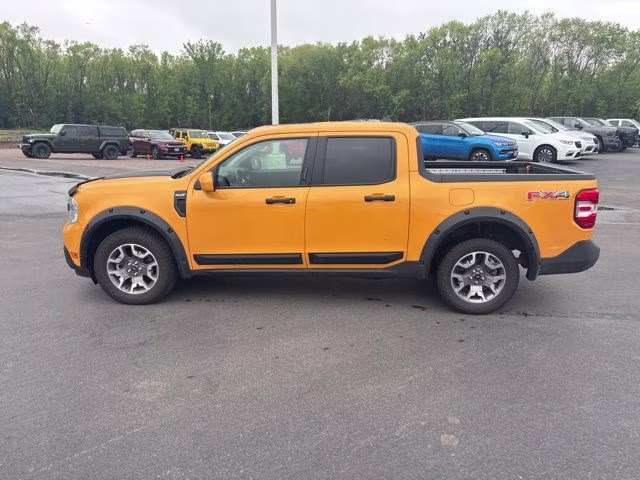 2022 Orange Ford Maverick Lariat AWD Truck