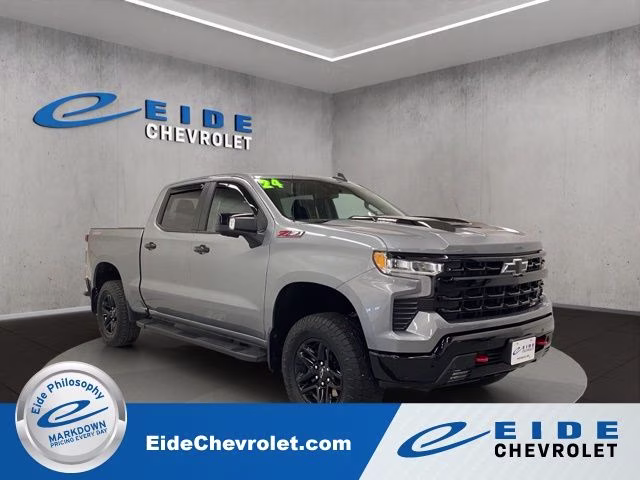 2024 Sterling Gray Metallic Chevrolet Silverado 1500 LT Trail Boss 4X4 Truck