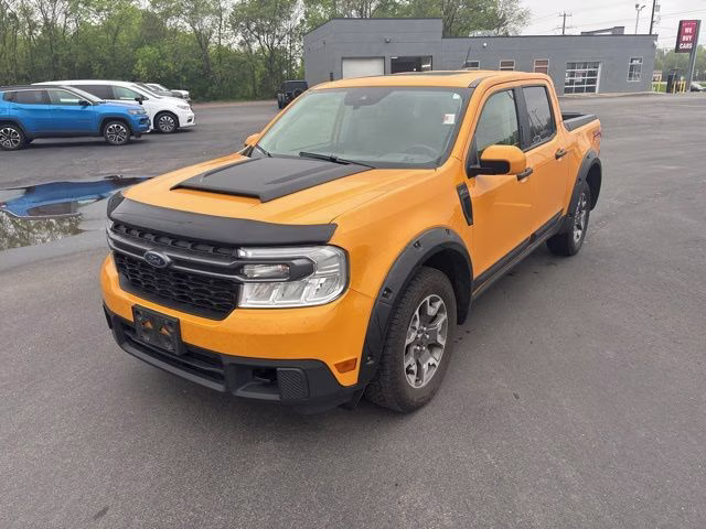 2022 Orange Ford Maverick Lariat AWD Truck
