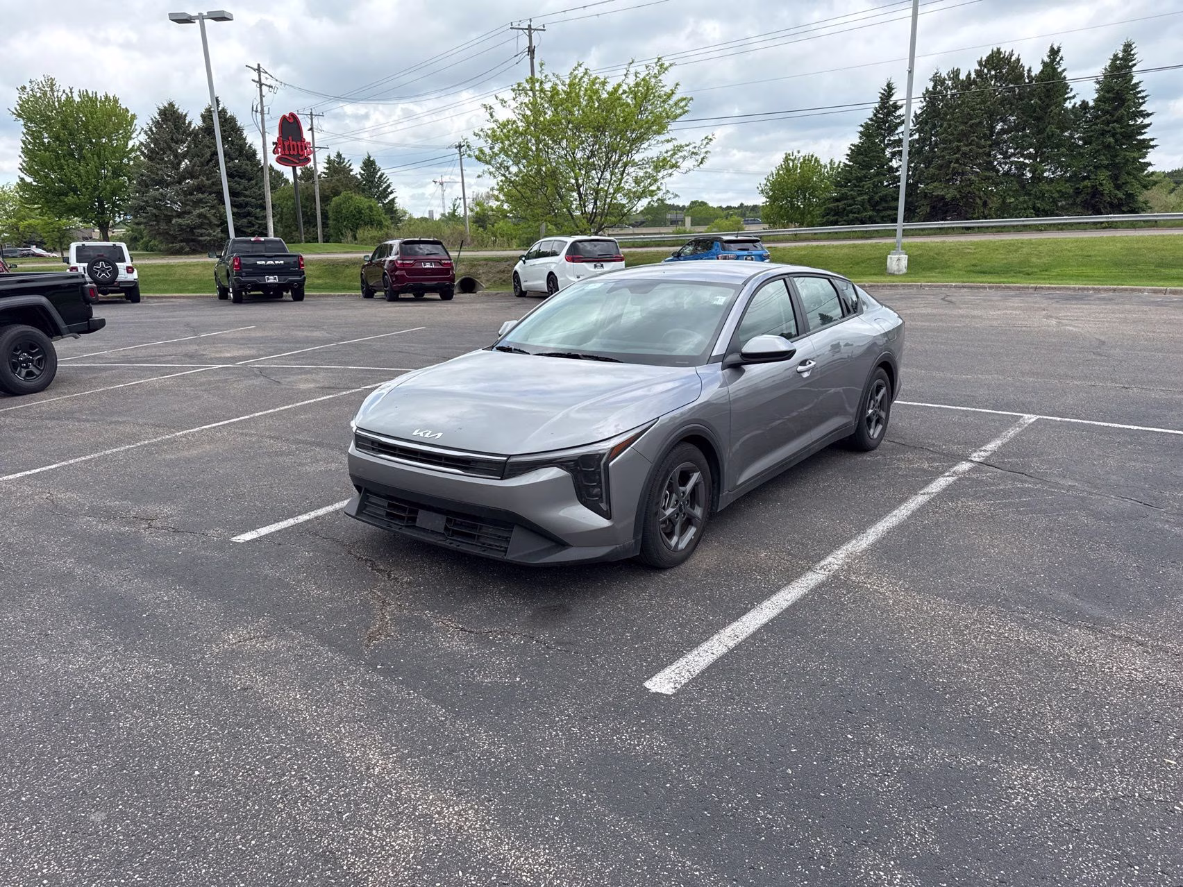 2025 Steel Gray Kia K4 LXS FWD Sedan