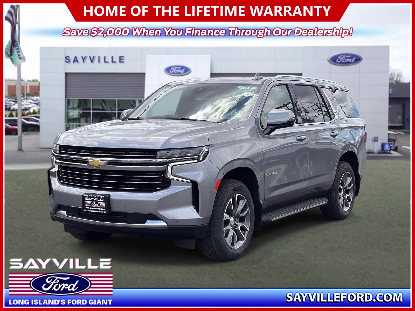 2023 Sterling Gray Metallic Chevrolet Tahoe 4WD 4dr LT 4X4 SUV