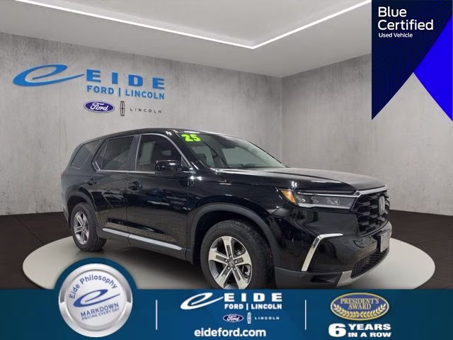 2025 Crystal Black Pearl Honda Pilot EX-L AWD SUV