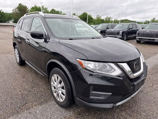 2017 Black Nissan Rogue S AWD SUV
