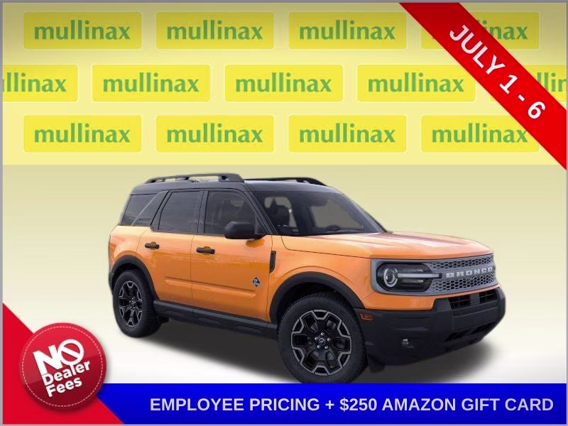 2026 Orange Fury Metallic Tri-Coat Ford Bronco Sport Outer Banks 4X4 SUV