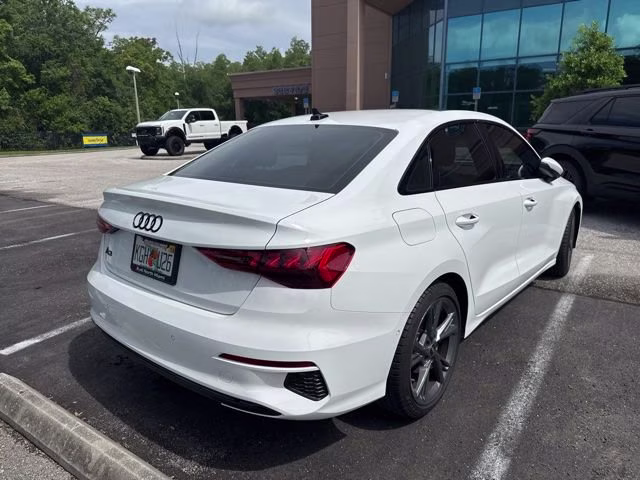 2024 Ibis White Audi A3 Premium FWD Sedan