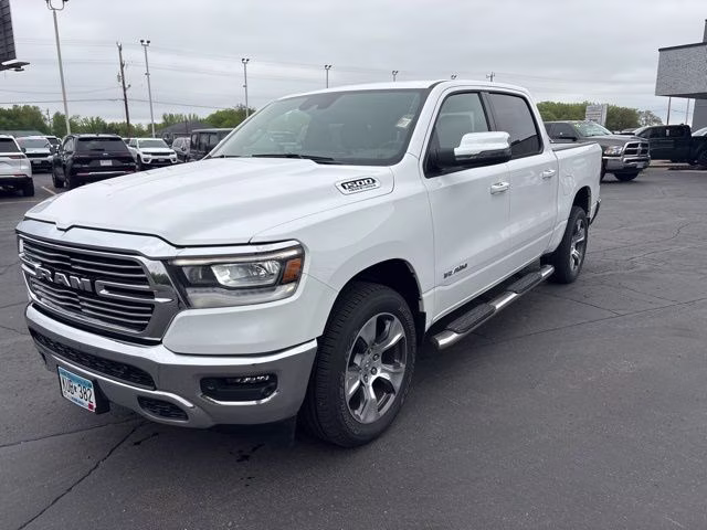 2023 Bright White Clearcoat Ram 1500 Laramie 4X4 Truck