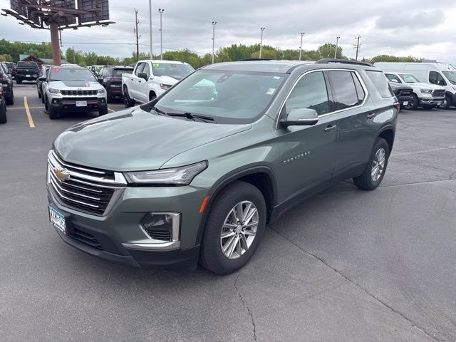 2023 Silver Sage Metallic Chevrolet Traverse LT AWD SUV