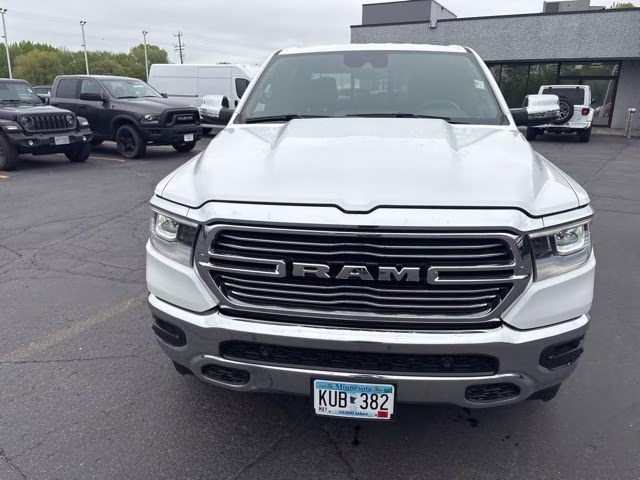 2023 Bright White Clearcoat Ram 1500 Laramie 4X4 Truck