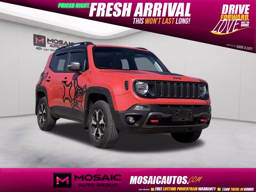 2021 Omaha Orange Clearcoat Jeep Renegade Trailhawk 4X4 SUV