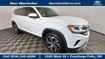 2021 Pure White Volkswagen Atlas 2.0T SEL Premium AWD SUV