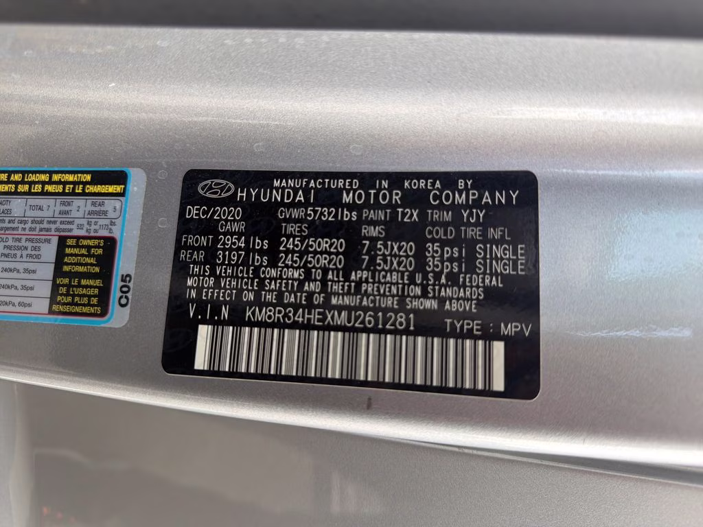 2021 Typhoon Silver Hyundai Palisade SEL FWD SUV