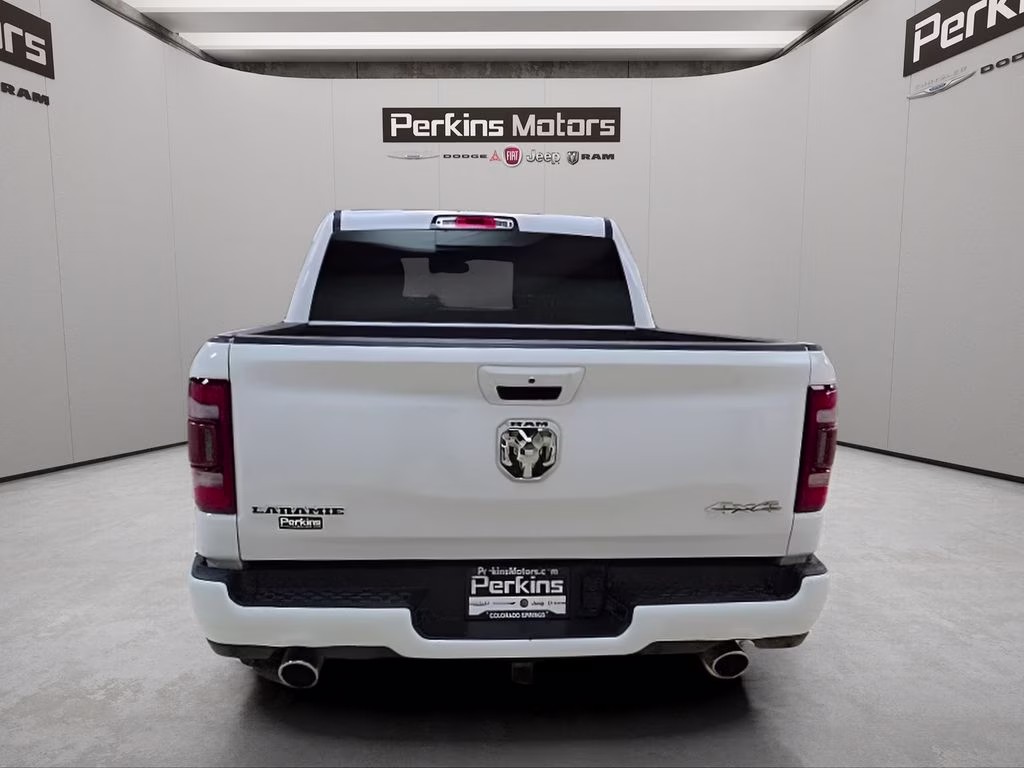 2020 Bright White Clearcoat Ram 1500 Laramie 4X4 Truck