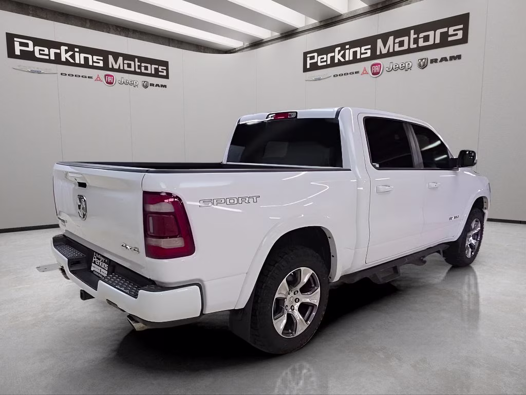 2020 Bright White Clearcoat Ram 1500 Laramie 4X4 Truck