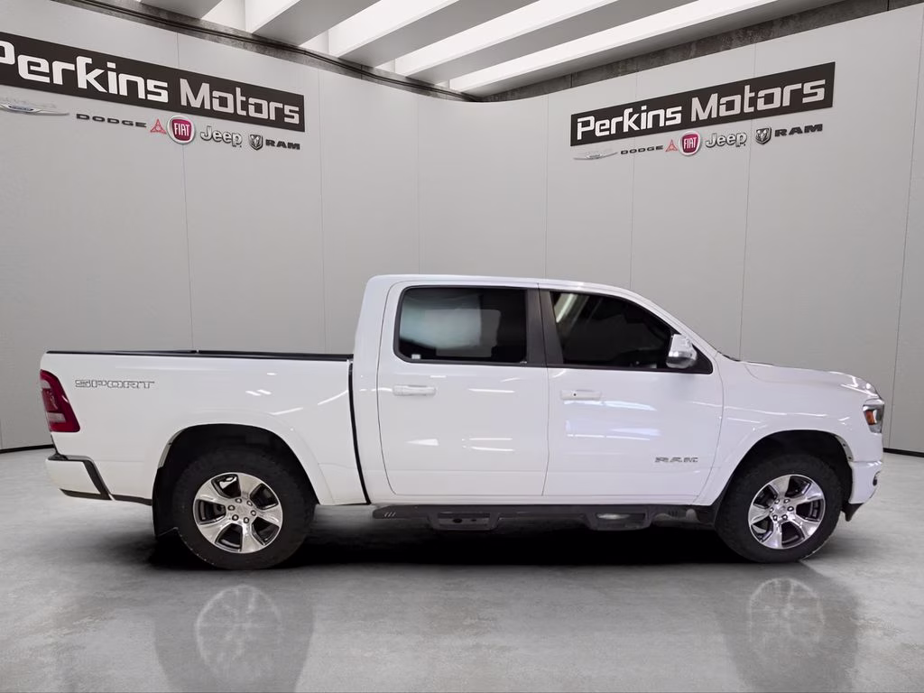2020 Bright White Clearcoat Ram 1500 Laramie 4X4 Truck