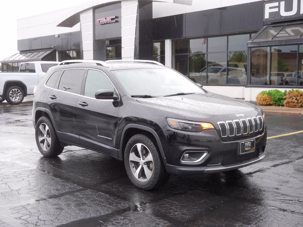 2020 Diamond Black Crystal Pearlcoat Jeep Cherokee Limited 4X4 SUV