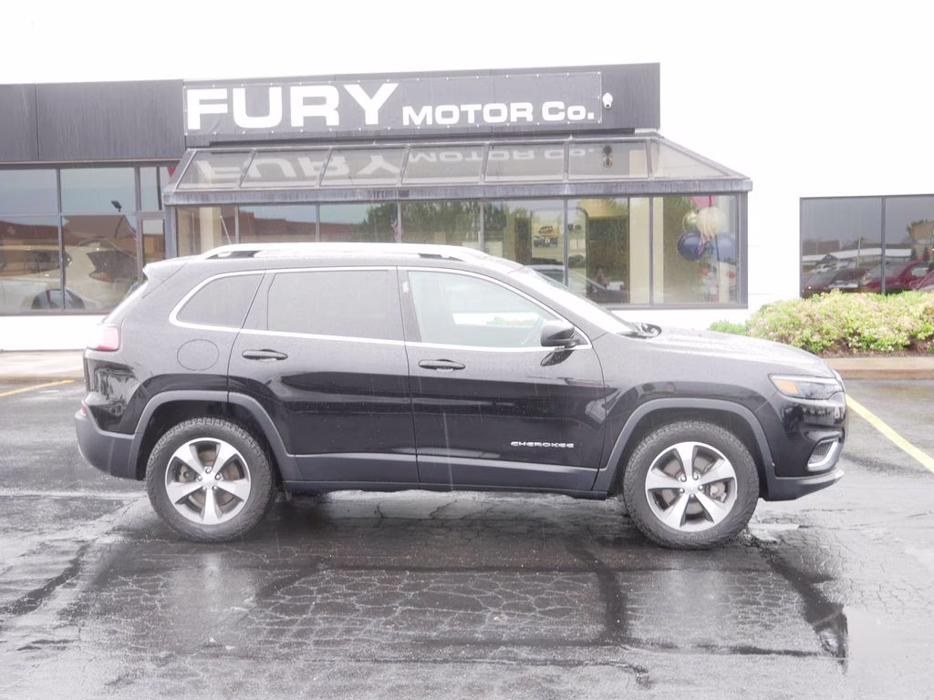 2020 Diamond Black Crystal Pearlcoat Jeep Cherokee Limited 4X4 SUV