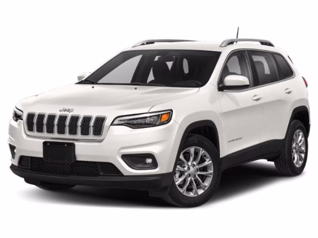 2019 Pearl White Pearlcoat Jeep Cherokee Altitude 4X4 SUV