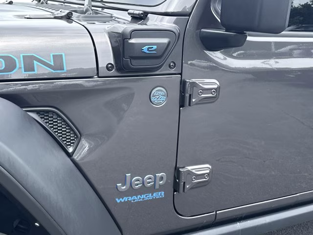 2021 Granite Crystal Metallic Clearcoat Jeep Wrangler 4xe Unlimited Rubicon 4X4 Convertible