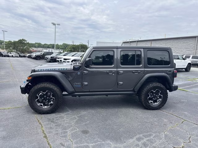 2021 Granite Crystal Metallic Clearcoat Jeep Wrangler 4xe Unlimited Rubicon 4X4 Convertible