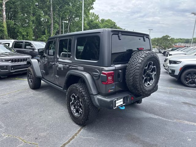 2021 Granite Crystal Metallic Clearcoat Jeep Wrangler 4xe Unlimited Rubicon 4X4 Convertible