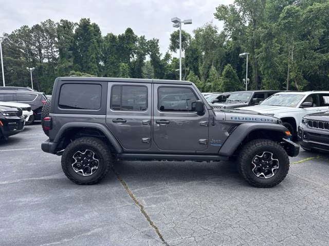 2021 Granite Crystal Metallic Clearcoat Jeep Wrangler 4xe Unlimited Rubicon 4X4 Convertible