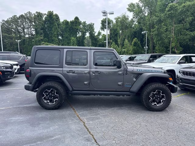 2021 Granite Crystal Metallic Clearcoat Jeep Wrangler 4xe Unlimited Rubicon 4X4 Convertible