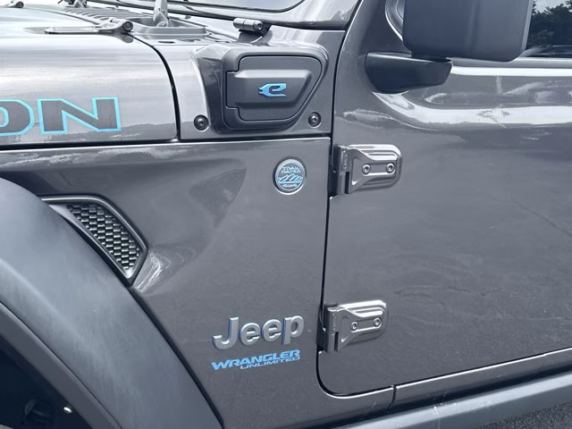 2021 Granite Crystal Metallic Clearcoat Jeep Wrangler 4xe Unlimited Rubicon 4X4 Convertible