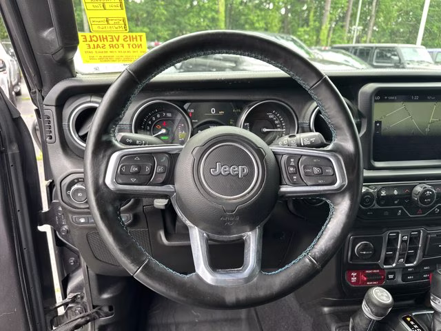 2021 Granite Crystal Metallic Clearcoat Jeep Wrangler 4xe Unlimited Rubicon 4X4 Convertible