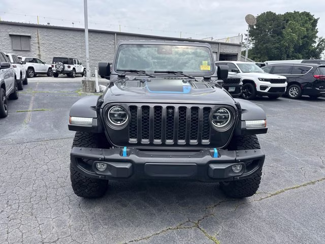 2021 Granite Crystal Metallic Clearcoat Jeep Wrangler 4xe Unlimited Rubicon 4X4 Convertible