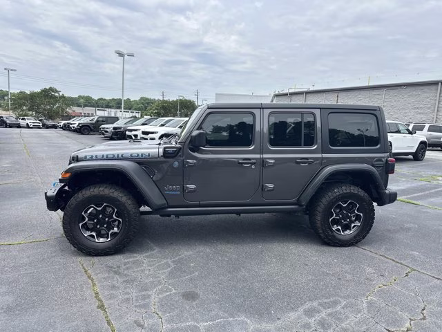 2021 Granite Crystal Metallic Clearcoat Jeep Wrangler 4xe Unlimited Rubicon 4X4 Convertible
