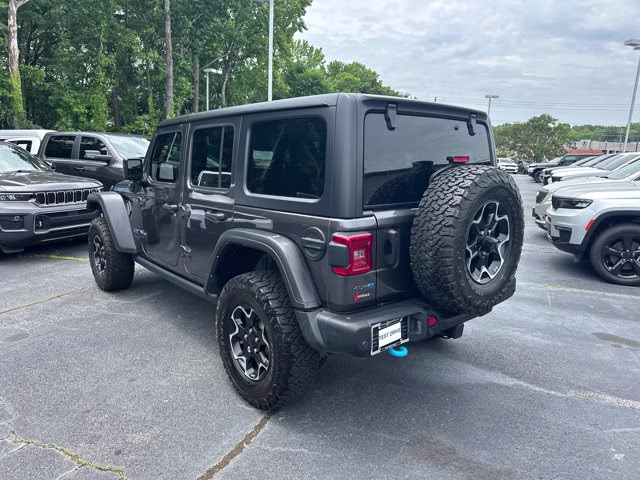 2021 Granite Crystal Metallic Clearcoat Jeep Wrangler 4xe Unlimited Rubicon 4X4 Convertible