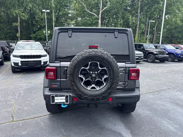 2021 Granite Crystal Metallic Clearcoat Jeep Wrangler 4xe Unlimited Rubicon 4X4 Convertible
