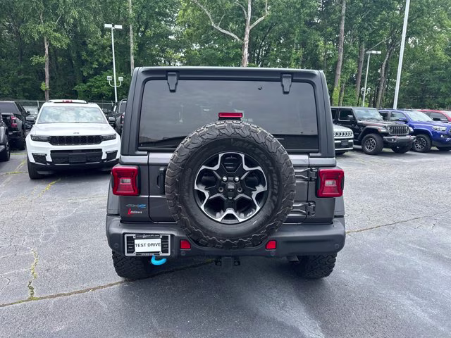 2021 Granite Crystal Metallic Clearcoat Jeep Wrangler 4xe Unlimited Rubicon 4X4 Convertible