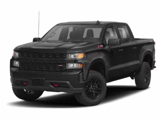 2020 Black Chevrolet Silverado 1500 Custom Trail Boss 4X4 Truck