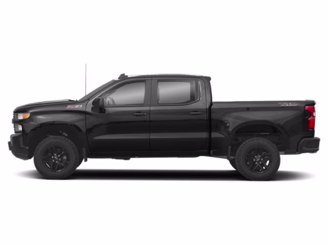 2020 Black Chevrolet Silverado 1500 Custom Trail Boss 4X4 Truck