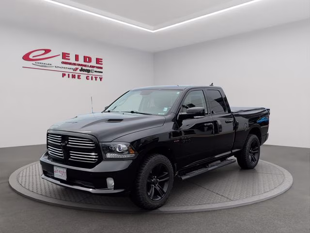 2017 Brilliant Black Crystal Pearlcoat Ram 1500 Sport 4X4 Truck