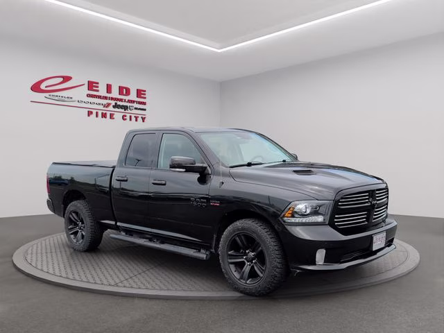 2017 Brilliant Black Crystal Pearlcoat Ram 1500 Sport 4X4 Truck