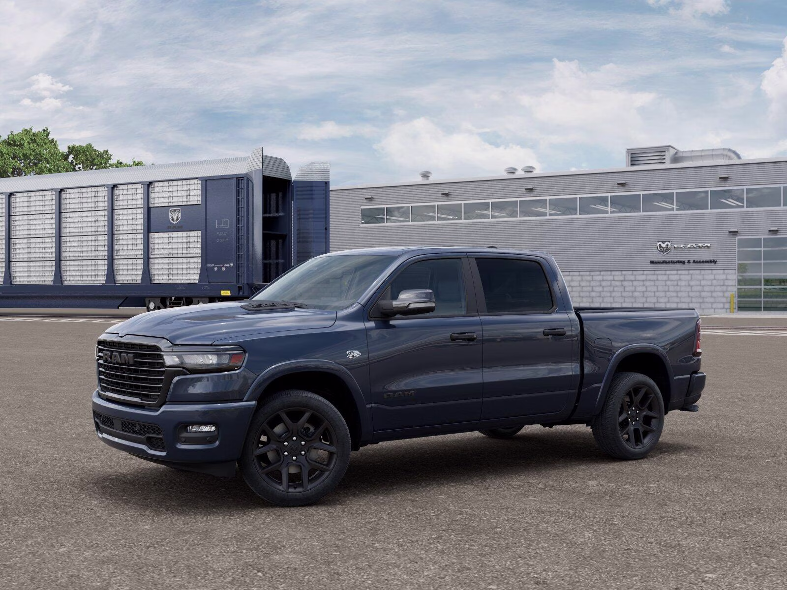 2026 Forged Blue Metallic Ram 1500 1500 Laramie Crew Cab 4x4 5'7' Box 4X4 Truck